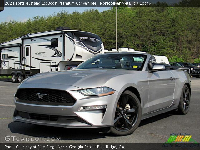 2021 Ford Mustang EcoBoost Premium Convertible in Iconic Silver Metallic