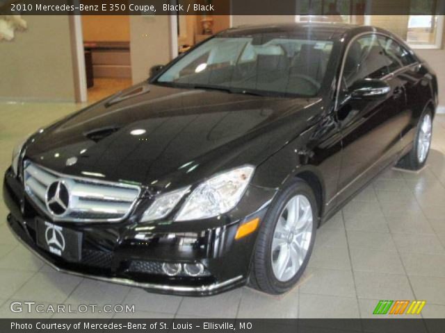 2010 Mercedes-Benz E 350 Coupe in Black