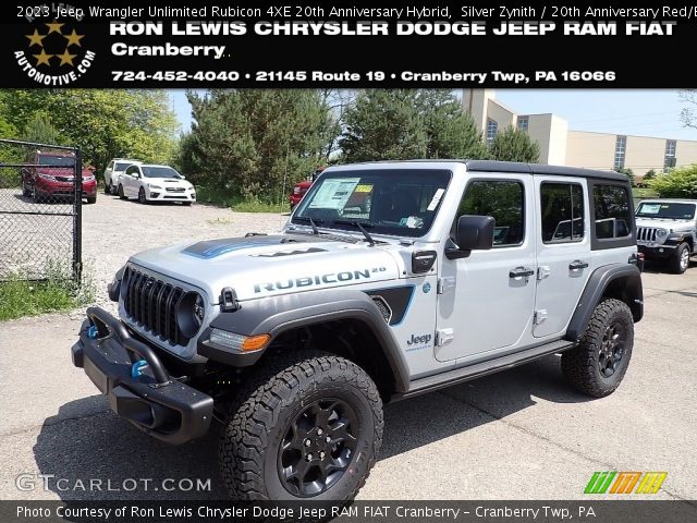 2023 Jeep Wrangler Unlimited Rubicon 4XE 20th Anniversary Hybrid in Silver Zynith