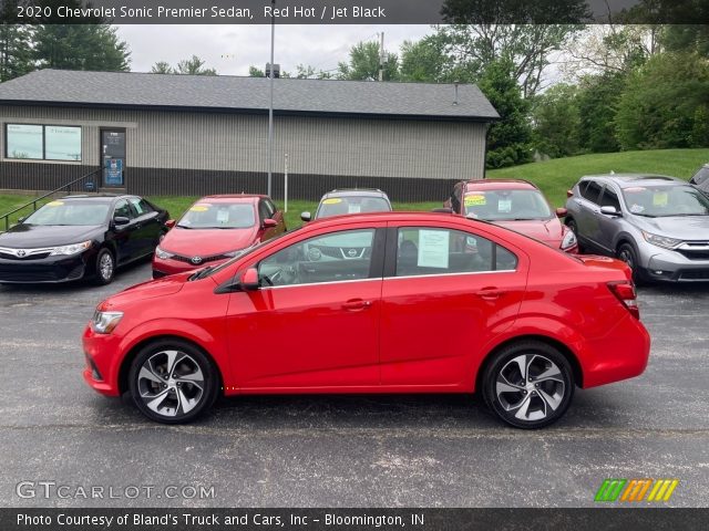 2020 Chevrolet Sonic Premier Sedan in Red Hot