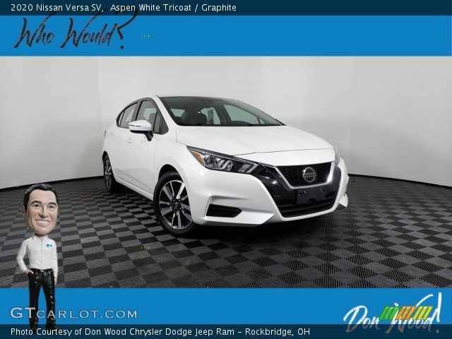 2020 Nissan Versa SV in Aspen White Tricoat