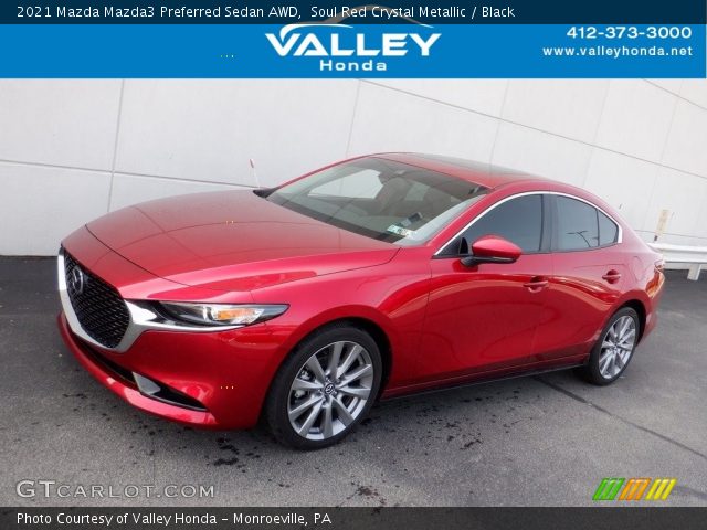 2021 Mazda Mazda3 Preferred Sedan AWD in Soul Red Crystal Metallic