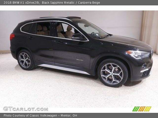 2018 BMW X1 xDrive28i in Black Sapphire Metallic