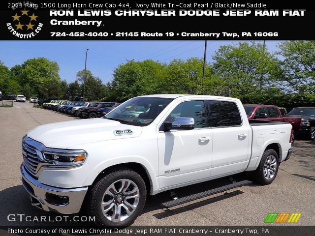 2023 Ram 1500 Long Horn Crew Cab 4x4 in Ivory White Tri-Coat Pearl