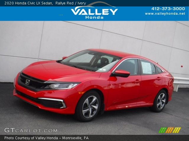 2020 Honda Civic LX Sedan in Rallye Red