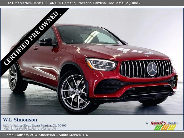 2021 Mercedes-Benz GLC AMG 43 4Matic in designo Cardinal Red Metallic