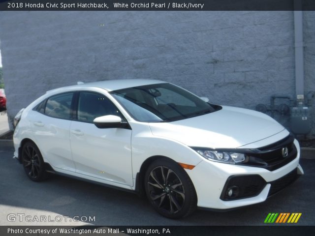 2018 Honda Civic Sport Hatchback in White Orchid Pearl