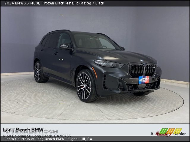 2024 BMW X5 M60i in Frozen Black Metallic (Matte)
