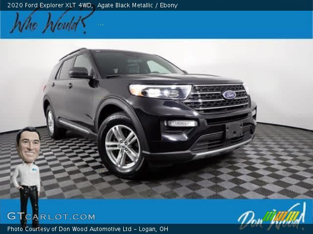 2020 Ford Explorer XLT 4WD in Agate Black Metallic