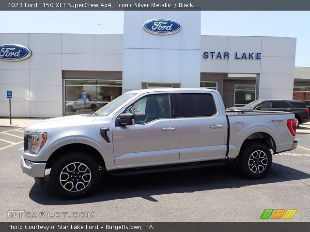2023 Ford F150 XLT SuperCrew 4x4 in Iconic Silver Metallic