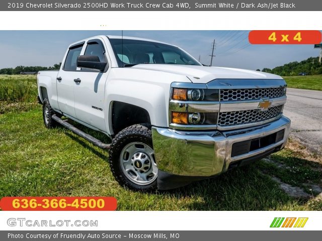 2019 Chevrolet Silverado 2500HD Work Truck Crew Cab 4WD in Summit White
