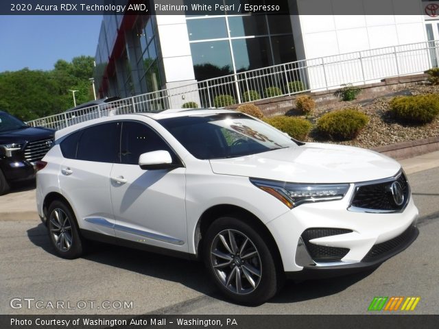 2020 Acura RDX Technology AWD in Platinum White Pearl