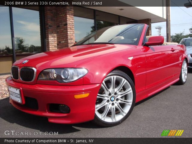 2006 BMW 3 Series 330i Convertible in Imola Red