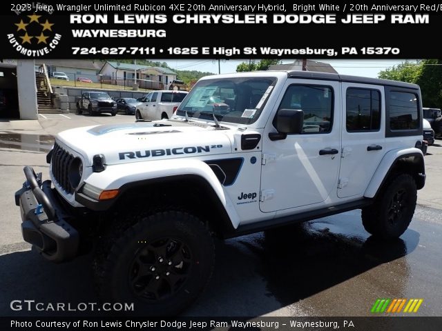2023 Jeep Wrangler Unlimited Rubicon 4XE 20th Anniversary Hybrid in Bright White