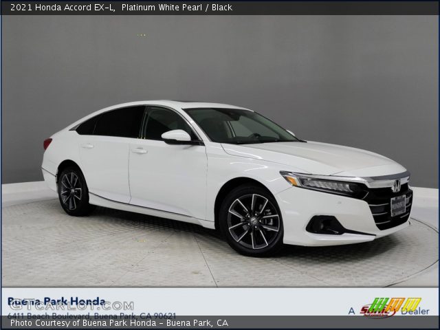 2021 Honda Accord EX-L in Platinum White Pearl