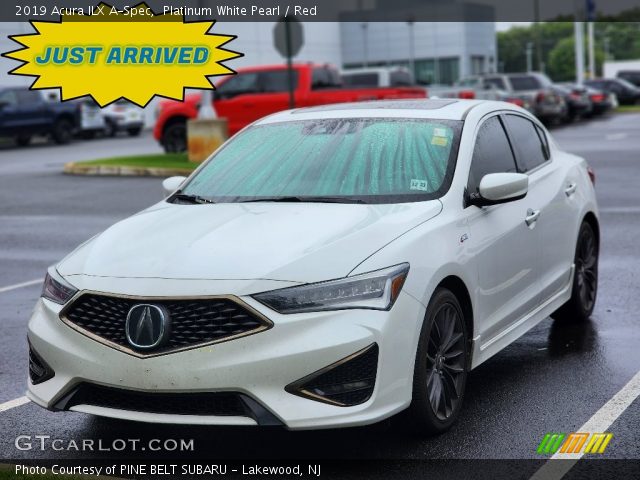 2019 Acura ILX A-Spec in Platinum White Pearl