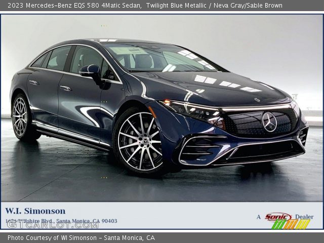 2023 Mercedes-Benz EQS 580 4Matic Sedan in Twilight Blue Metallic