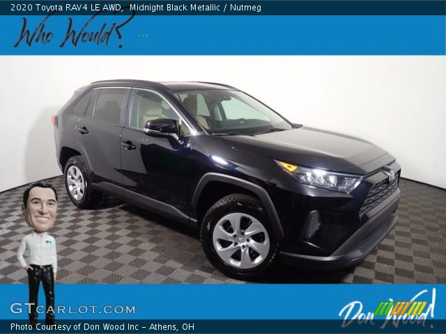 2020 Toyota RAV4 LE AWD in Midnight Black Metallic