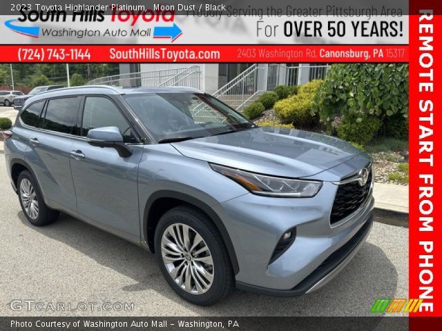 2023 Toyota Highlander Platinum in Moon Dust