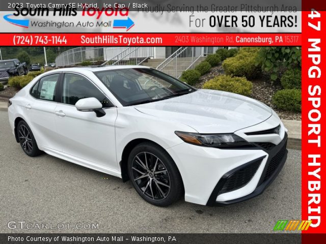 2023 Toyota Camry SE Hybrid in Ice Cap