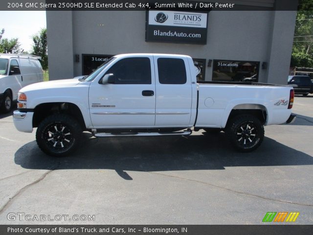 2004 GMC Sierra 2500HD SLE Extended Cab 4x4 in Summit White