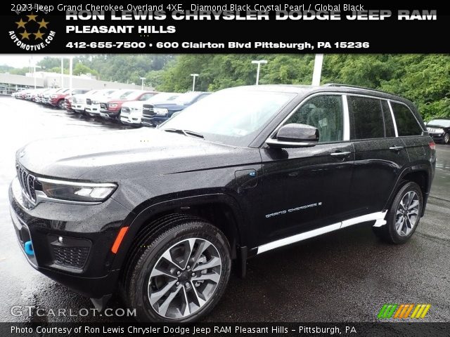 2023 Jeep Grand Cherokee Overland 4XE in Diamond Black Crystal Pearl