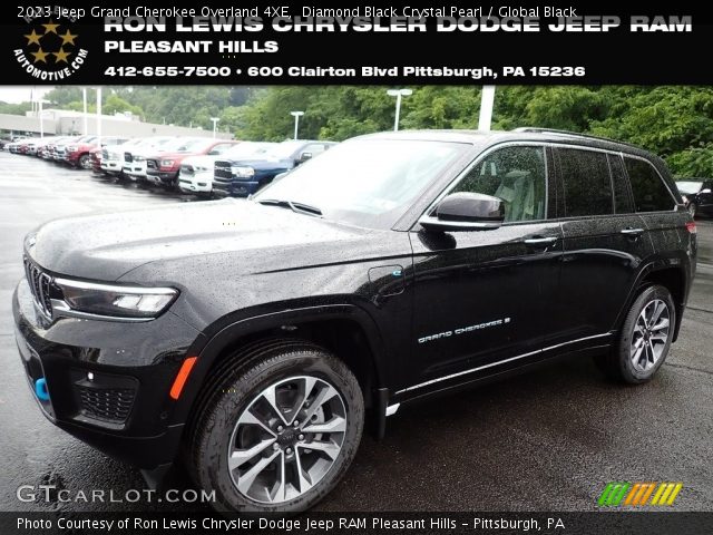 2023 Jeep Grand Cherokee Overland 4XE in Diamond Black Crystal Pearl