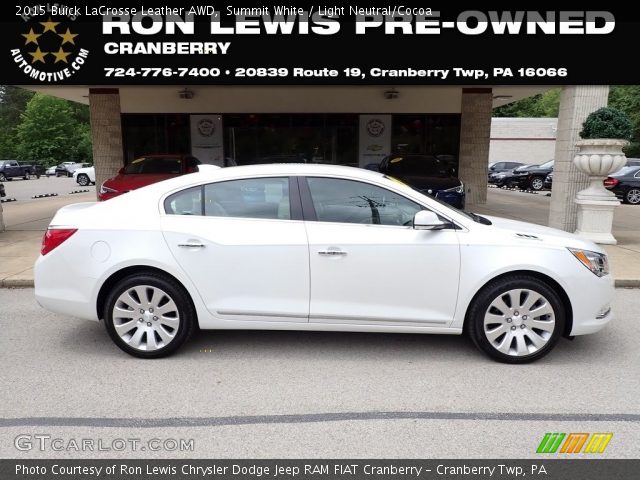 2015 Buick LaCrosse Leather AWD in Summit White