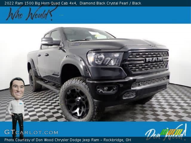 2022 Ram 1500 Big Horn Quad Cab 4x4 in Diamond Black Crystal Pearl