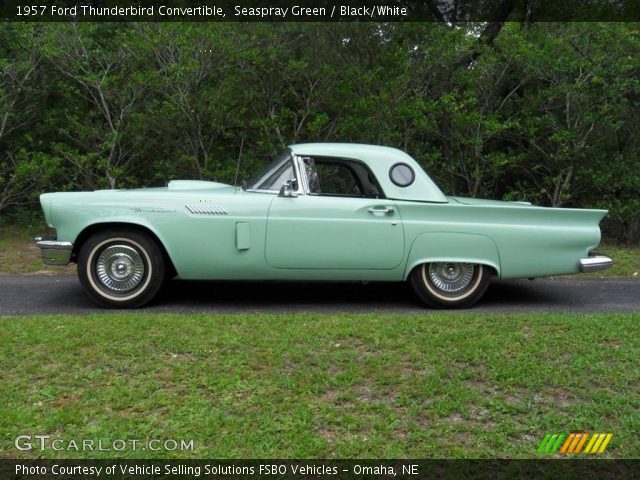 1957 Ford Thunderbird Convertible in Seaspray Green