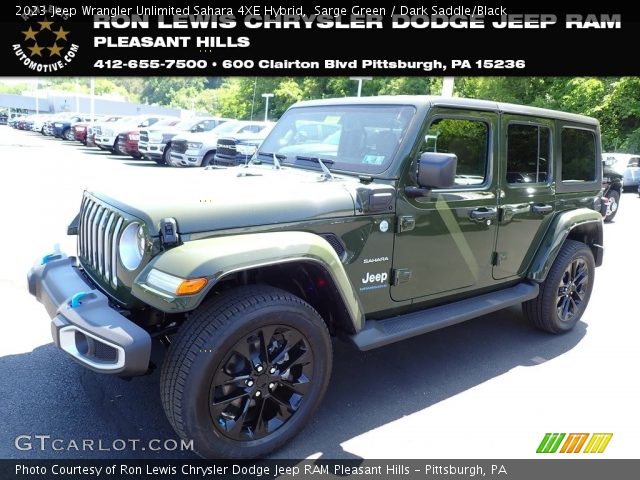 2023 Jeep Wrangler Unlimited Sahara 4XE Hybrid in Sarge Green