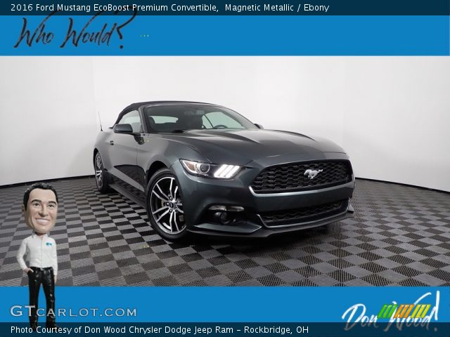 2016 Ford Mustang EcoBoost Premium Convertible in Magnetic Metallic
