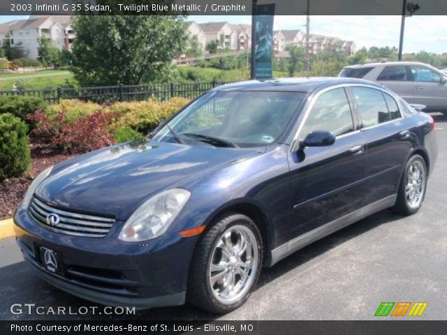 2003 Infiniti G 35 Sedan in Twilight Blue Metallic