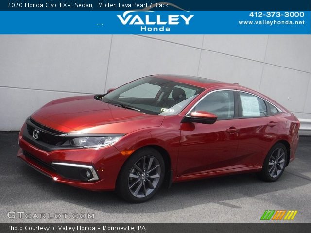 2020 Honda Civic EX-L Sedan in Molten Lava Pearl