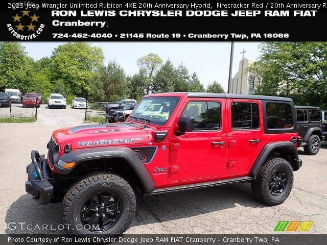 2023 Jeep Wrangler Unlimited Rubicon 4XE 20th Anniversary Hybrid in Firecracker Red