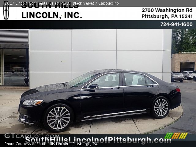 2017 Lincoln Continental Select AWD in Black Velvet