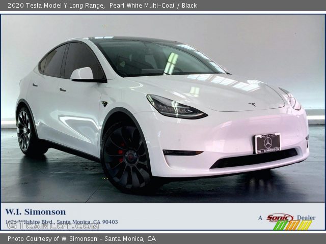 2020 Tesla Model Y Long Range in Pearl White Multi-Coat