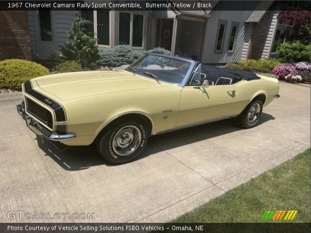 1967 Chevrolet Camaro Rally Sport Convertible in Butternut Yellow