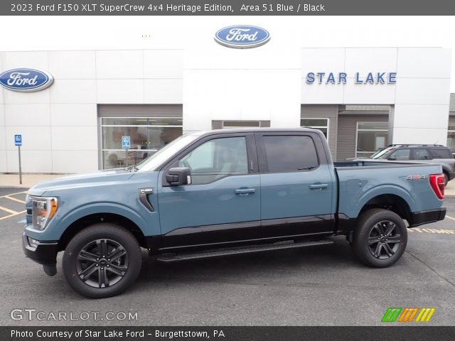 2023 Ford F150 XLT SuperCrew 4x4 Heritage Edition in Area 51 Blue