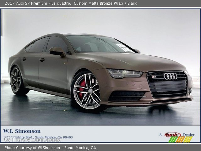 2017 Audi S7 Premium Plus quattro in Custom Matte Bronze Wrap