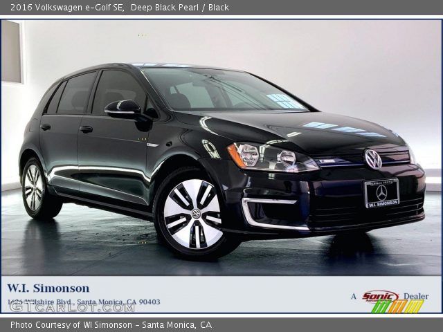 2016 Volkswagen e-Golf SE in Deep Black Pearl