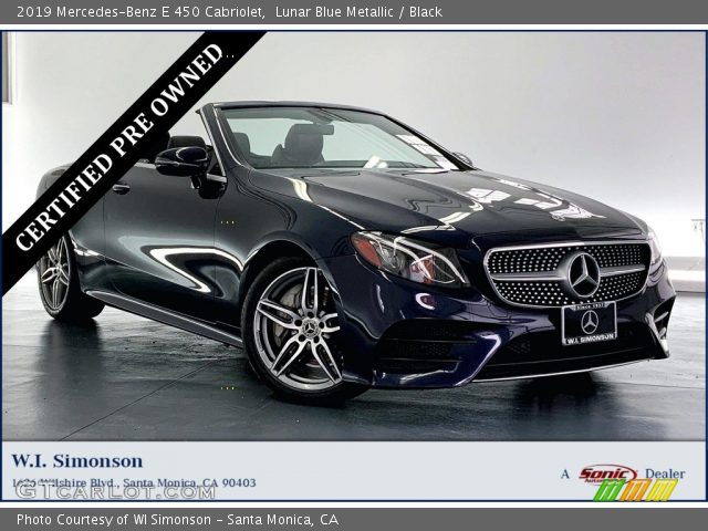 2019 Mercedes-Benz E 450 Cabriolet in Lunar Blue Metallic