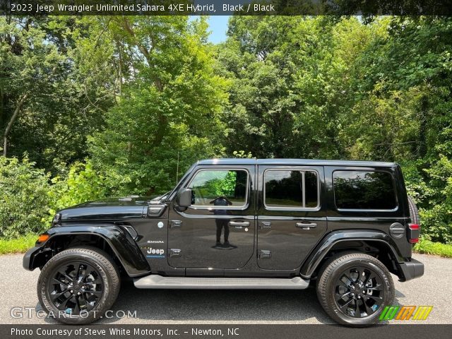 2023 Jeep Wrangler Unlimited Sahara 4XE Hybrid in Black