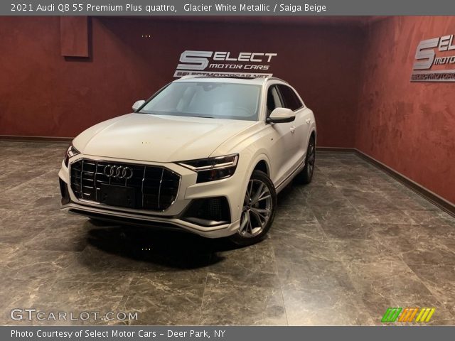 2021 Audi Q8 55 Premium Plus quattro in Glacier White Metallic