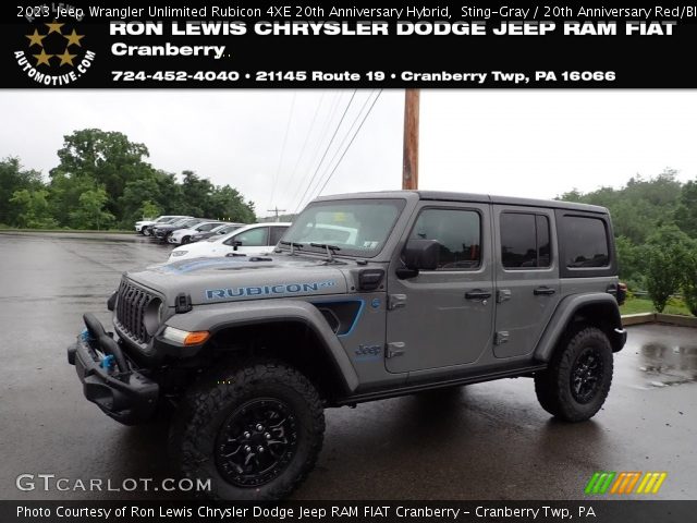 2023 Jeep Wrangler Unlimited Rubicon 4XE 20th Anniversary Hybrid in Sting-Gray