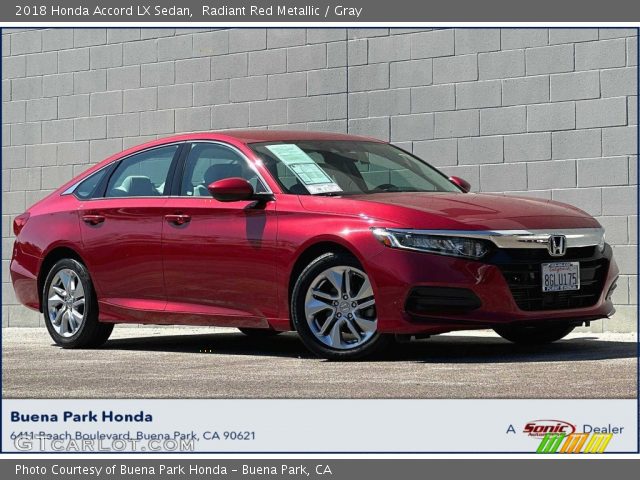 2018 Honda Accord LX Sedan in Radiant Red Metallic