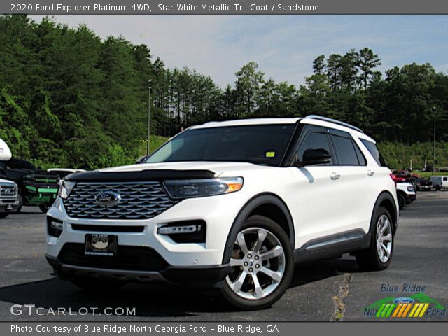 2020 Ford Explorer Platinum 4WD in Star White Metallic Tri-Coat