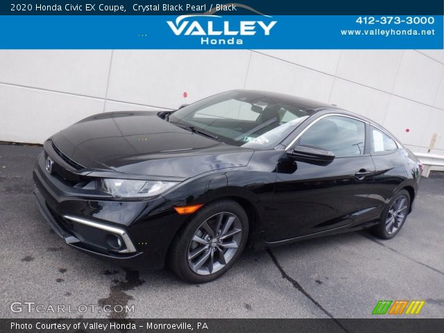 2020 Honda Civic EX Coupe in Crystal Black Pearl