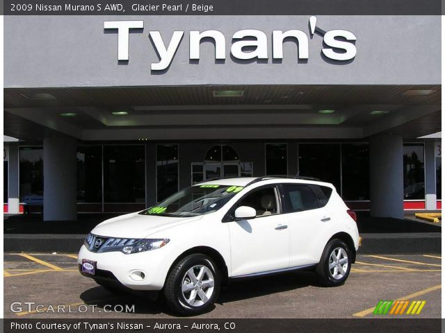 2009 Nissan Murano S AWD in Glacier Pearl