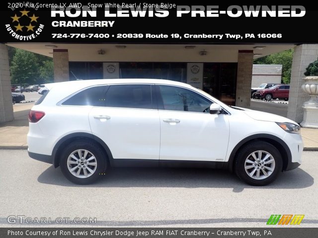 2020 Kia Sorento LX AWD in Snow White Pearl